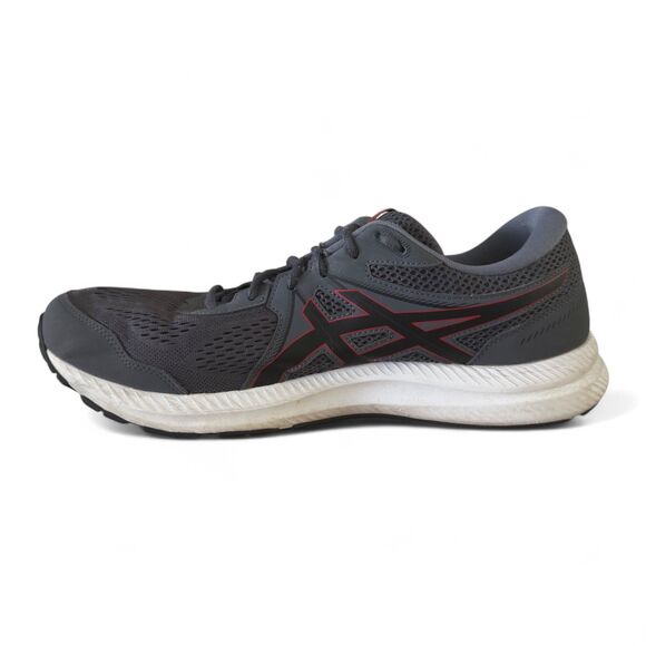 Asics Gel-Contend 7 Running Shoes Men’s Sz 14 Dark Gray Red Sneakers 1011B040 - Picture 6 of 13